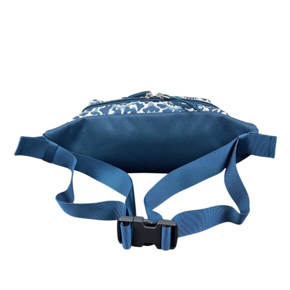 The North Face Blue Floral Pattern Double Pocket Hiking Lumbar Pack Sz M - New - Picture 3 of 10